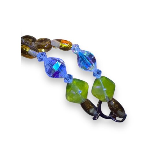 Vintage Wendy Gell Crystal Encrusted 1982 Signed Necklace 22" One of One - Picture 3 of 14